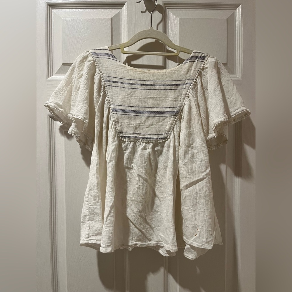 Tory burch cotton short sleeve top